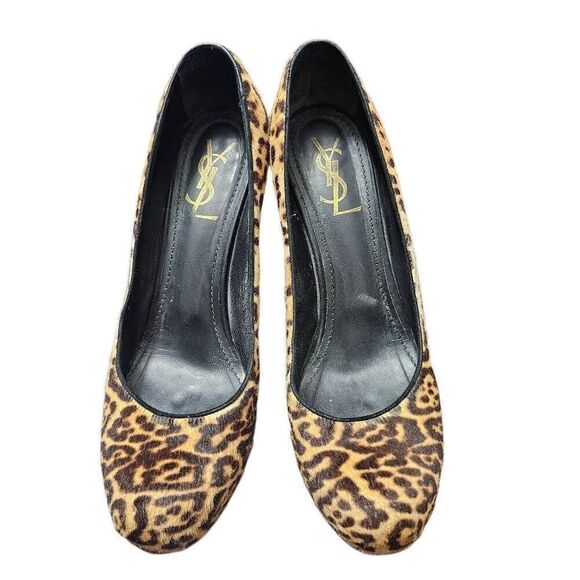 YSL Yves Saint Laurent pump animal print - Picture 1 of 10